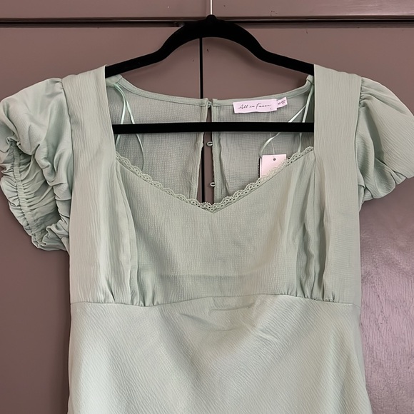 🪩5/$20 All in Favor Mint Green Spring Dress - Picture 2 of 4